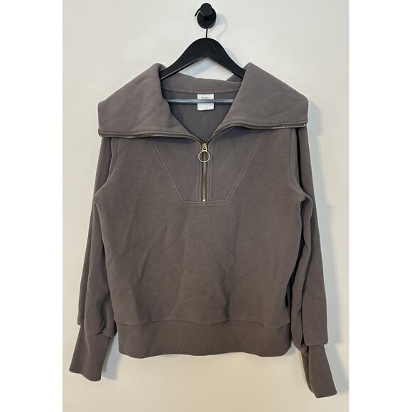 VARLEY Vine Ottoman Half Zip Pullover in Charcoal Size Medium - Picture 4 of 14